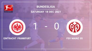 Eintracht Frankfurt 1:0 FSV Mainz 05: Tops 1:0 mit einem Tor von J. Lindstrom