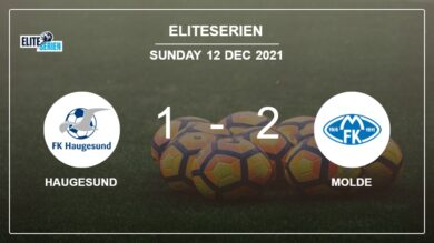 Eliteserien: Molde beats Haugesund 2-1