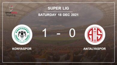 Konyaspor 1-0 Antalyaspor: defeats 1-0 with a late goal scored by E. Cekici