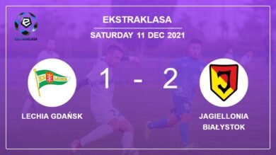 Ekstraklasa: Jagiellonia Białystok conquers Lechia Gdańsk 2-1