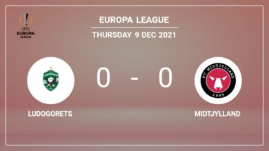 Europa League: Ludogorets draws 0-0 with Midtjylland on Thursday