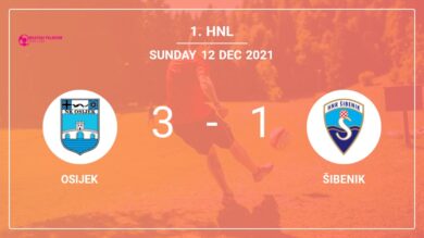 1. HNL: Osijek defeats Šibenik 3-1