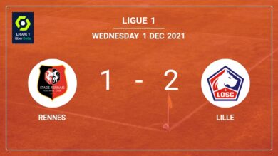 Ligue 1 : Lille vole la victoire 2-1 contre Rennes 2-1