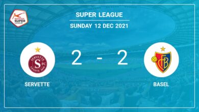 Super League: Servette and Basel draw 2-2 on Sunday