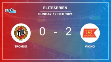 Eliteserien: Viking defeats Tromsø 2-0 on Sunday