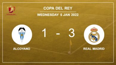 Copa Del Rey: Real Madrid conquers Alcoyano 3-1