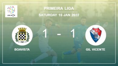 Boavista 1-1 Gil Vicente: Draw on Saturday