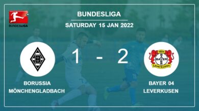 Bundesliga: Bayer 04 Leverkusen overcomes Borussia Mönchengladbach 2-1