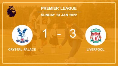 Premier League: Liverpool prevails over Crystal Palace 3-1