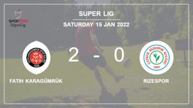 Super Lig: Fatih Karagümrük defeats Rizespor 2-0 on Saturday