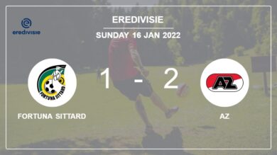 Eredivisie: AZ grabs a 2-1 win against Fortuna Sittard 2-1