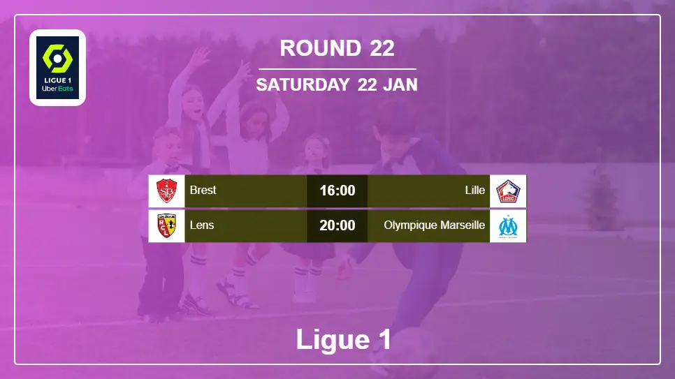 France Ligue 1 2021-2022 Round-22 2022-01-22 matches