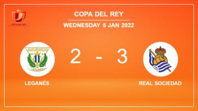 Copa Del Rey: Real Sociedad conquers Leganés 3-2
