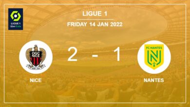 Ligue 1: Nice conquers Nantes 2-1