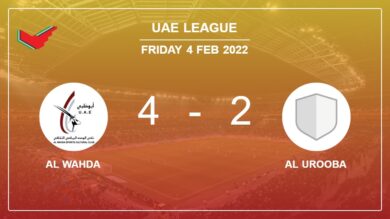 Uae League: Al Wahda defeats Al Urooba 4-2