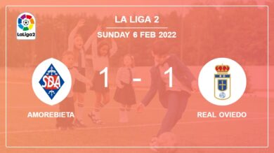 Amorebieta 1-1 Real Oviedo: Draw on Sunday