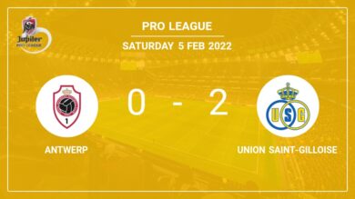 Pro League: D. Undav scores 2 goals to give a 2-0 win to Union Saint-Gilloise over Antwerp