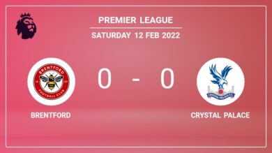 Premier League: Brentford draws 0-0 with Crystal Palace on Saturday