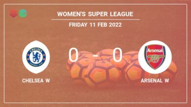 Women’s Super League: Chelsea W draws 0-0 with Arsenal W on Friday