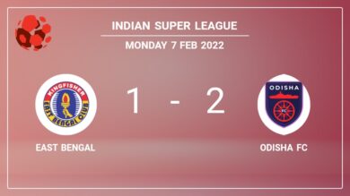 Indian Super League: Odisha FC conquers East Bengal 2-1