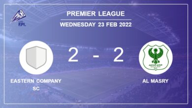Premier League: Eastern Company SC and Al Masry draw 2-2 on Wednesday