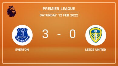 Premier League: Everton defeats Leeds United 3-0