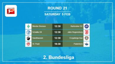Round 21: 2. Bundesliga H2H, Predictions 5th February