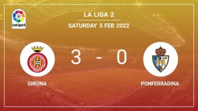 La Liga 2: Girona defeats Ponferradina 3-0