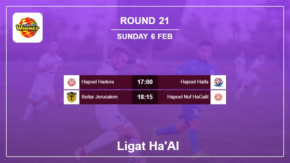 Israel Ligat ha'Al  Round-21 2022-02-06 matches