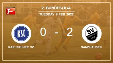 2. Bundesliga: Sandhausen overcomes Karlsruher SC 2-0 on Tuesday