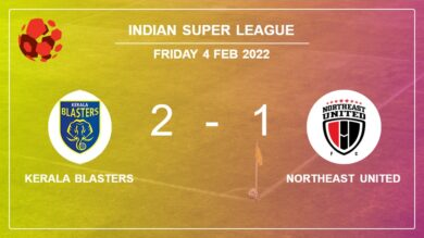 Indian Super League: Kerala Blasters snatches a 2-1 win against NorthEast United 2-1