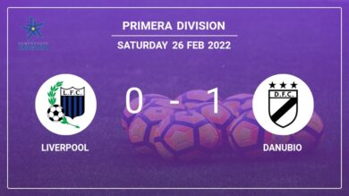 Danubio 1-0 Liverpool: conquers 1-0 with a goal scored by M. Cabrera