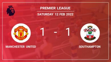 Manchester United 1-1 Southampton: Draw on Saturday