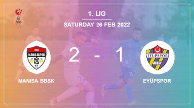 1. Lig: Manisa BBSK seizes a 2-1 win against Eyüpspor 2-1