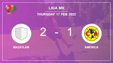 Liga MX: Mazatlán steals a 2-1 win against América 2-1