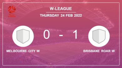 Brisbane Roar W 1-0 Melbourne City W: beats 1-0 with a goal scored by M. Hecher