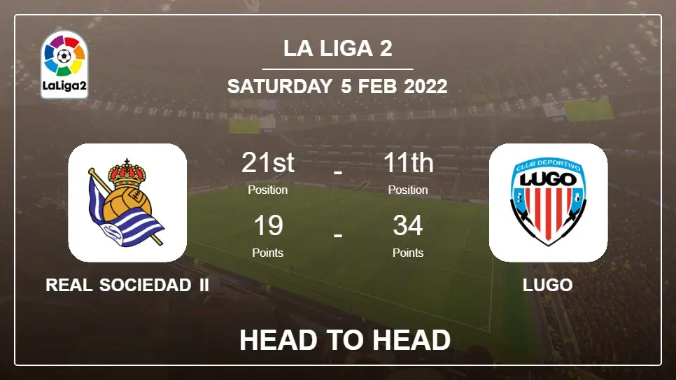 Real Sociedad II vs Lugo: Head to Head, Prediction | Odds 05-02-2022 - La Liga 2
