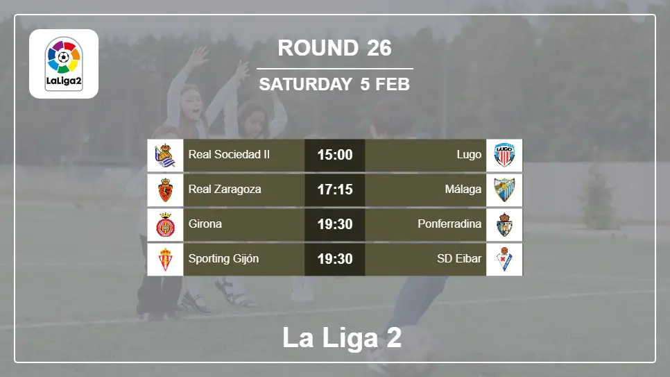 Spain La Liga 2  Round-26 2022-02-05 matches