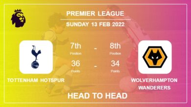 Tottenham Hotspur vs Wolverhampton Wanderers: Head to Head stats, Prediction, Statistics – 13-02-2022 – Premier League