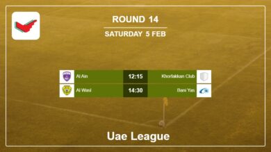 Round 14: Uae League H2H, Predictions 5th February