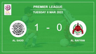 Al Sadd 1-0 Al Rayyan: tops 1-0 with a goal scored by A. Hassan