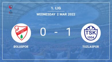 Tuzlaspor 1-0 Boluspor: prevails over 1-0 with a goal scored by E. Francis
