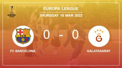 Europa League: FC Barcelona draws 0-0 with Galatasaray on Thursday