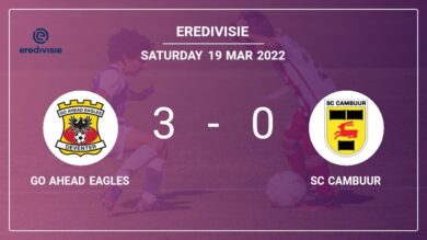 Eredivisie: Go Ahead Eagles overcomes SC Cambuur 3-0