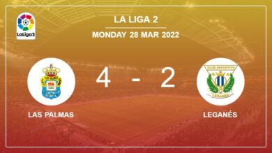 La Liga 2: Las Palmas conquers Leganés 4-2