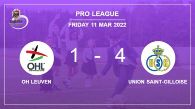 Pro League: Union Saint-Gilloise demolishes OH Leuven 4-1 with 3 goals from D. Undav