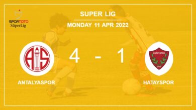 Super Lig: Antalyaspor destroys Hatayspor 4-1