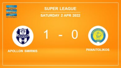 Apollon Smirnis 1-0 Panaitolikos: overcomes 1-0 with a goal scored by A. Dauda