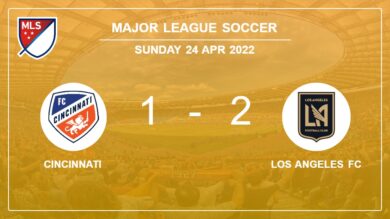 Major League Soccer: Los Angeles FC recovers a 0-1 deficit to defeat Cincinnati 2-1