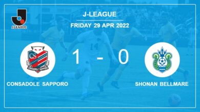 Consadole Sapporo 1-0 Shonan Bellmare: conquers 1-0 with a goal scored by D. Suga